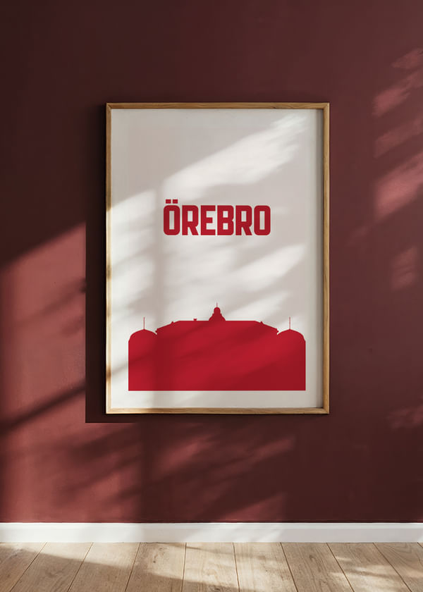Poster Örebro Slott Röd No2 crossfade