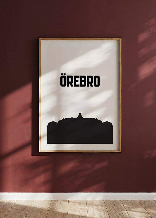 Poster Örebro Slott Svart No2 crossfade