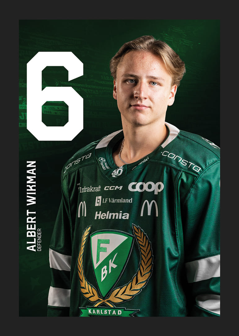 Albert Wikman #6 Färjestad BK 2025/2026-12