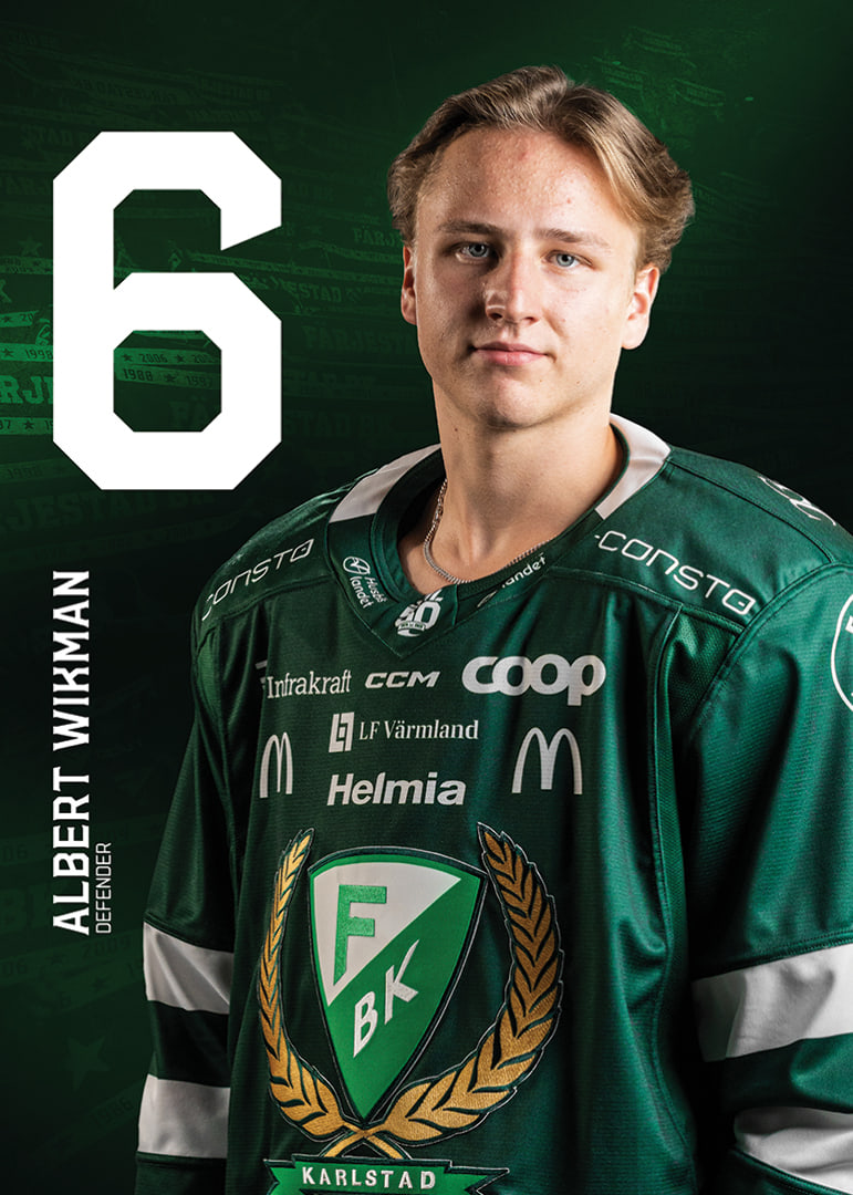 Albert Wikman #6 Färjestad BK 2025/2026-12