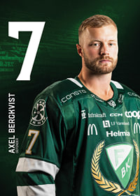 Axel Bergkvist #7 Färjestad BK 2025/2026-7