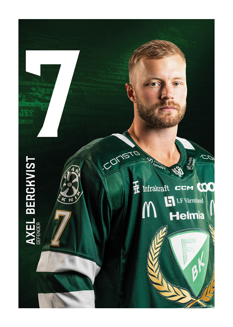 Axel Bergkvist #7 Färjestad BK 2025/2026-12