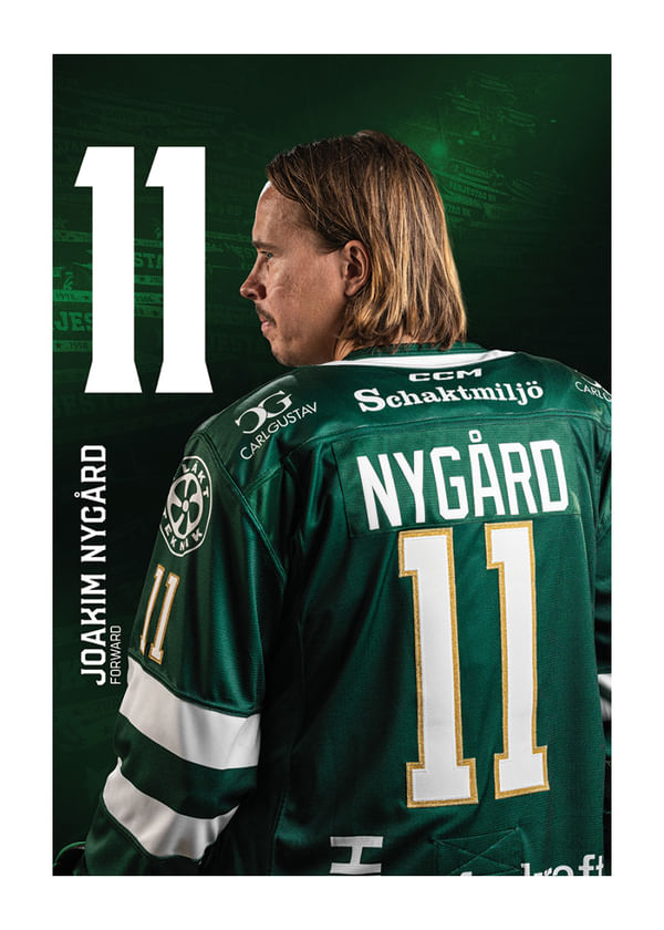 Poster Joakim Nygård #11 Färjestad BK 2025/2026