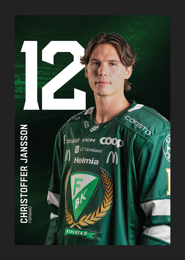 Christoffer Jansson #12 Färjestad BK 2025/2026-12