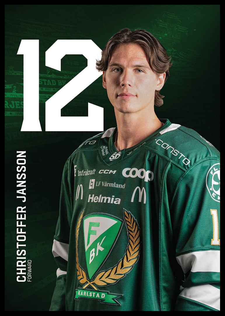 Christoffer Jansson #12 Färjestad BK 2025/2026-12