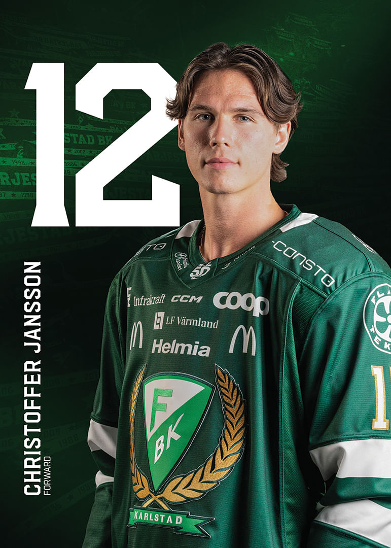 Christoffer Jansson #12 Färjestad BK 2025/2026-12