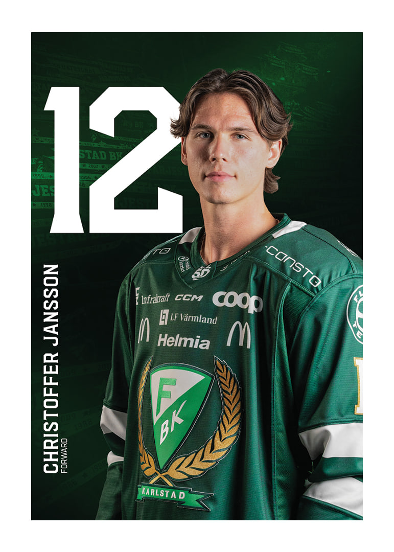 Christoffer Jansson #12 Färjestad BK 2025/2026-12