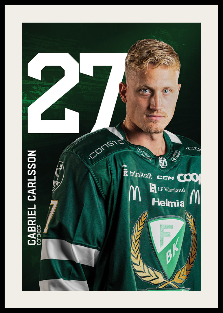 Gabriel Carlsson #27 Färjestad BK 2025/2026-12