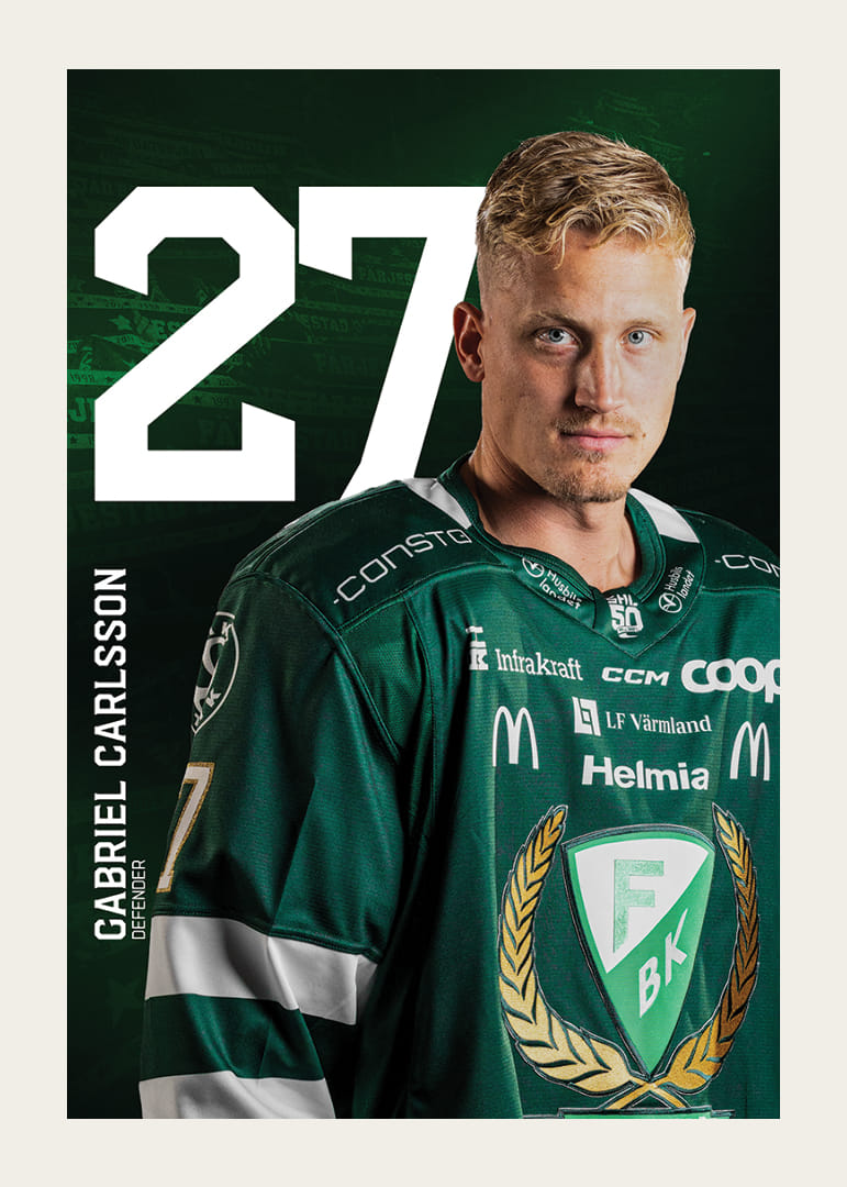 Gabriel Carlsson #27 Färjestad BK 2025/2026-12