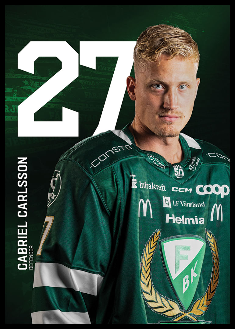 Gabriel Carlsson #27 Färjestad BK 2025/2026-12