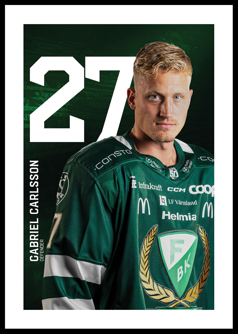 Gabriel Carlsson #27 Färjestad BK 2025/2026-12