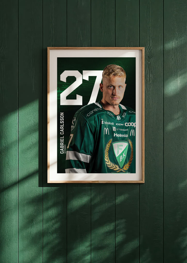 Gabriel Carlsson #27 Färjestad BK 2025/2026-12