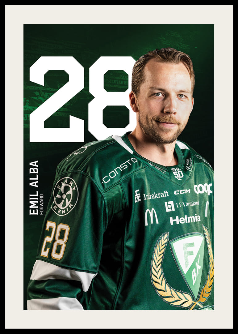 Emil Alba #28 Färjestad BK 2025/2026-12