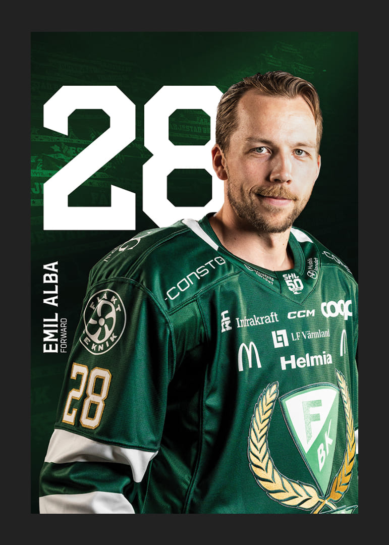 Emil Alba #28 Färjestad BK 2025/2026-12