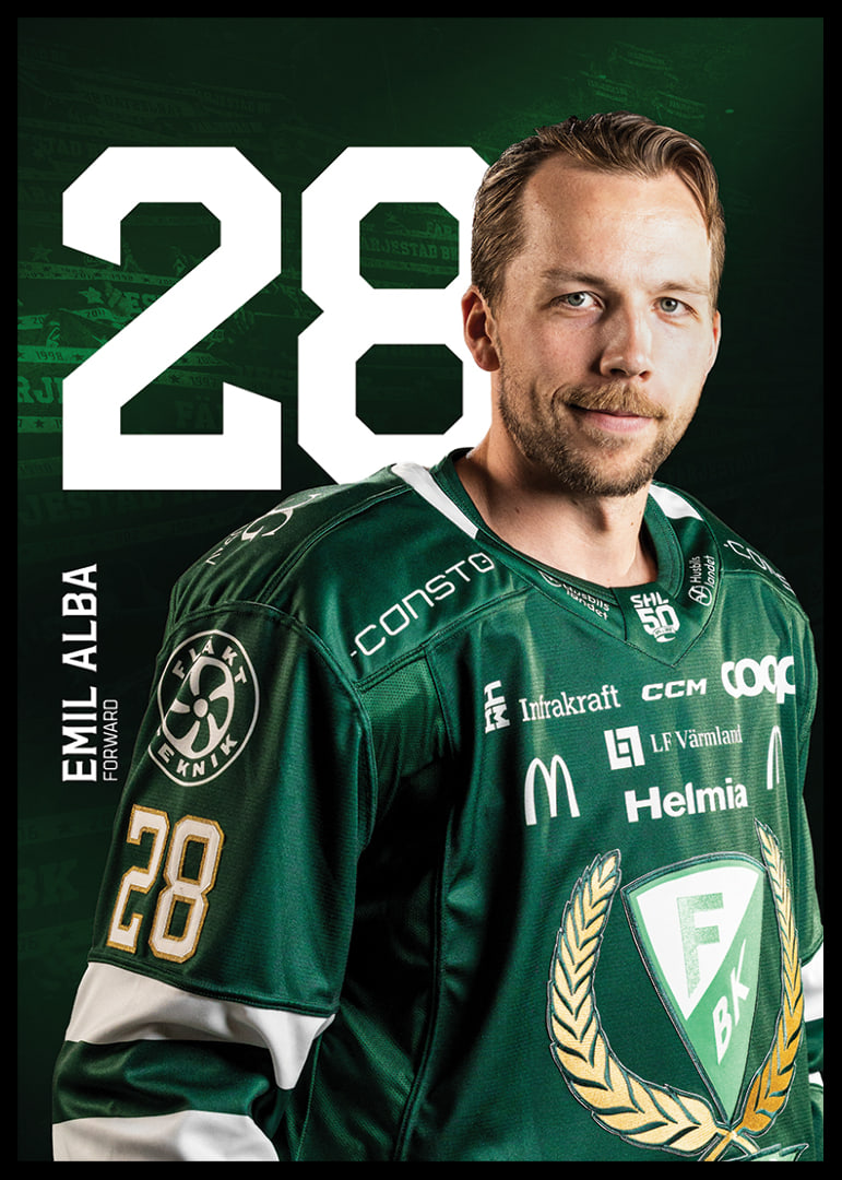 Emil Alba #28 Färjestad BK 2025/2026-12