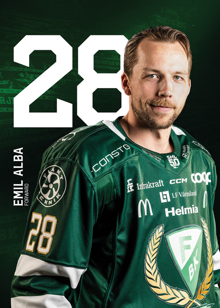 Emil Alba #28 Färjestad BK 2025/2026-12