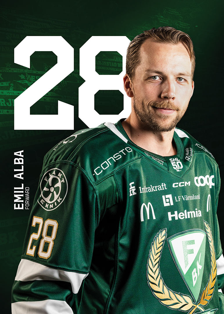 Emil Alba #28 Färjestad BK 2025/2026-12