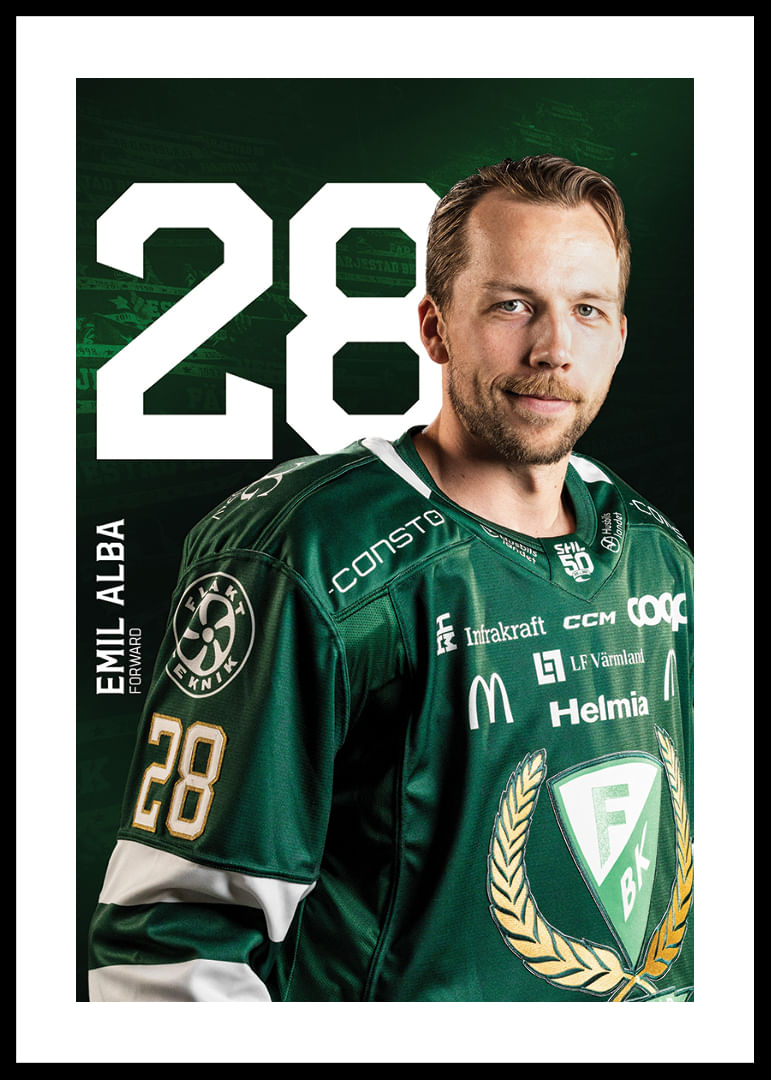 Emil Alba #28 Färjestad BK 2025/2026-12