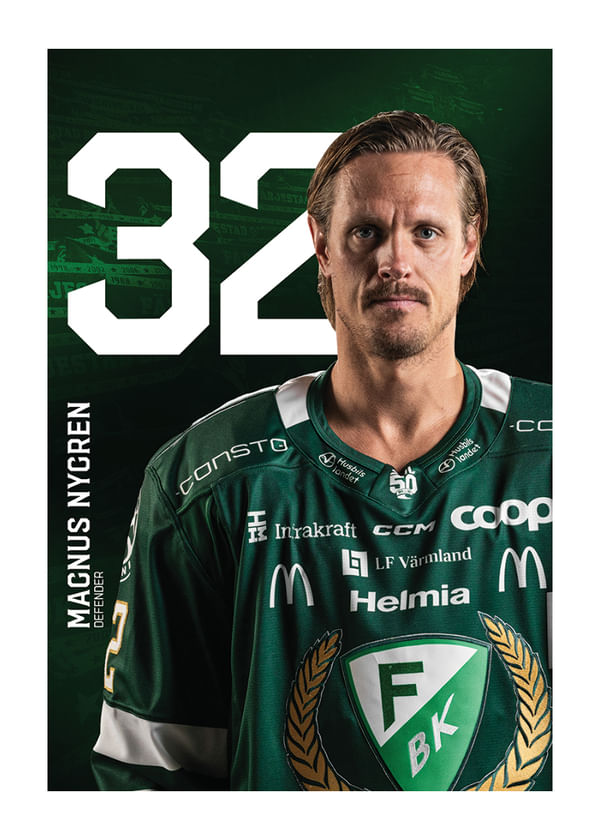 Poster Magnus Nygren #32 Färjestad BK 2025/2026