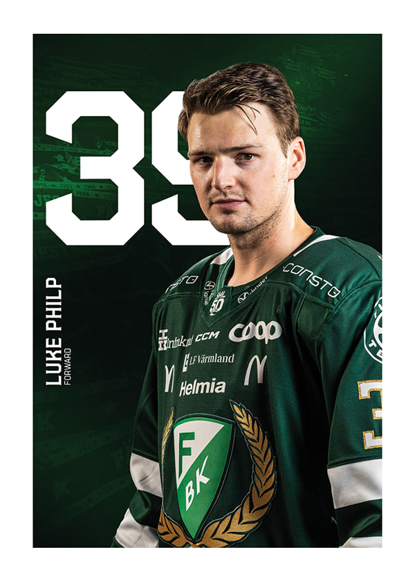 Poster Luke Philip #39 Färjestad BK 2025/2026