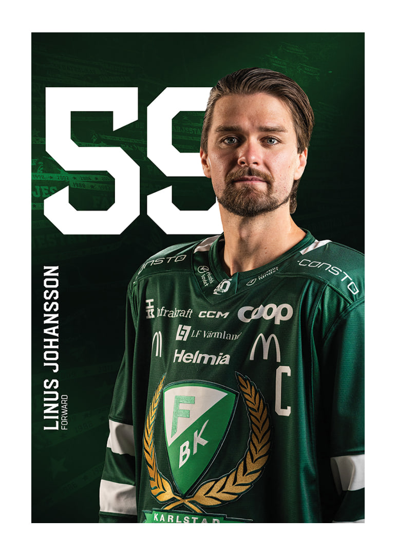 Linus Johansson #59 Färjestad BK 2025/2026-12