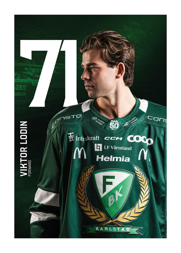 Poster Viktor Lodin #71 Färjestad BK 2025/2026