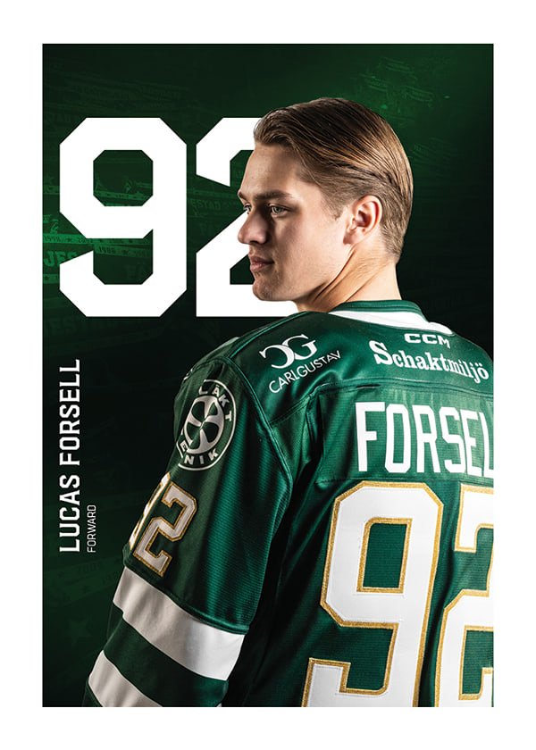 Poster Lucas Forsell #92 Färjestad BK 2025/2026