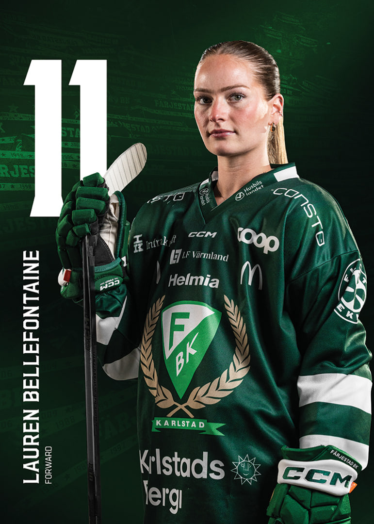 Lauren Bellefontaine #11 Färjestad BK 2025/2026-12