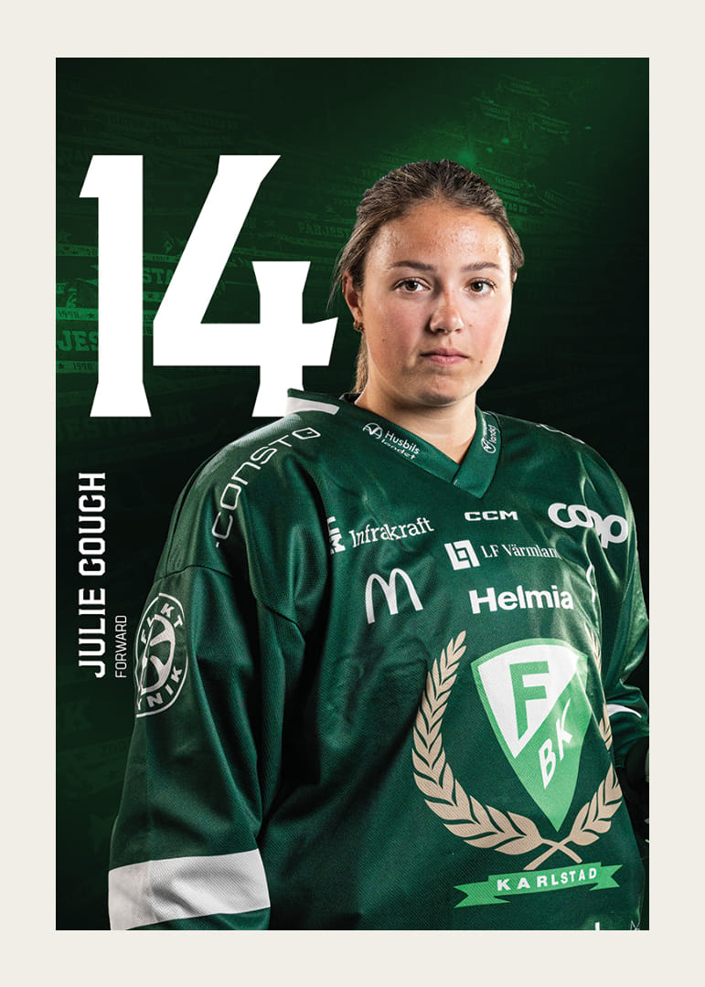 Julie Gough #14 Färjestad BK 2025/2026-12
