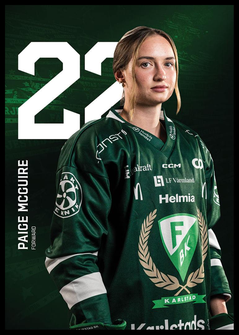 Paige Mcquire #22 Färjestad BK 2025/2026-12