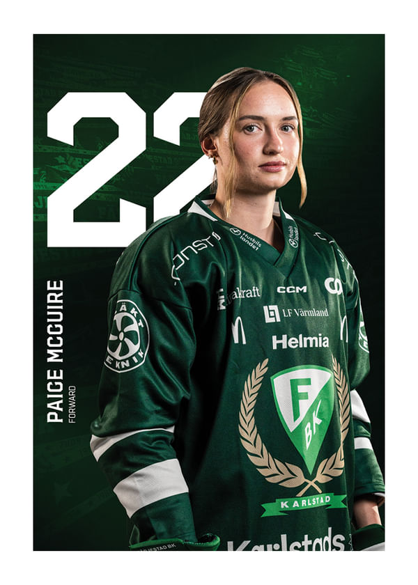 Poster Paige Mcquire #22 Färjestad BK 2025/2026