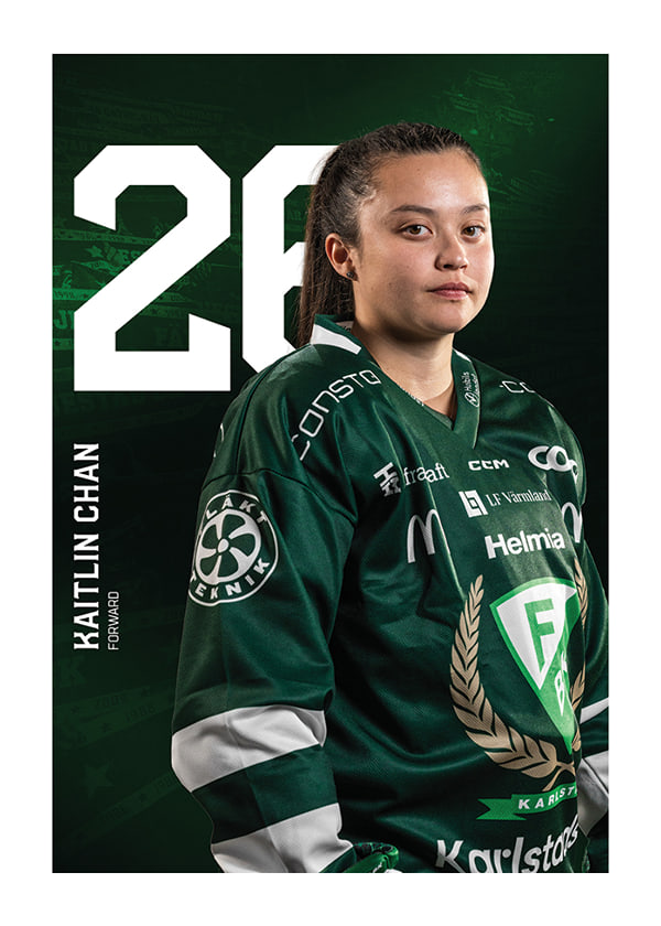 Poster Kaitlin Chan #26 Färjestad BK 2025/2026