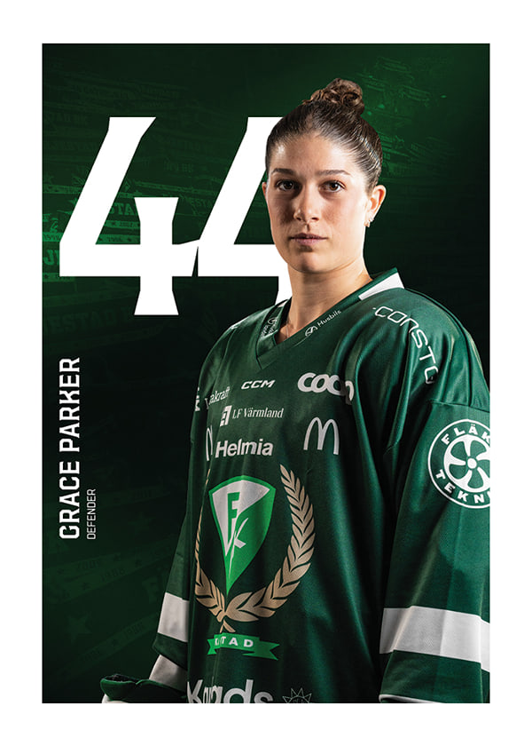 Poster Grace Parker #44 Färjestad BK 2025/2026