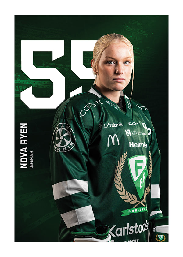 Poster Nova Ryen #59 Färjestad BK 2025/2026