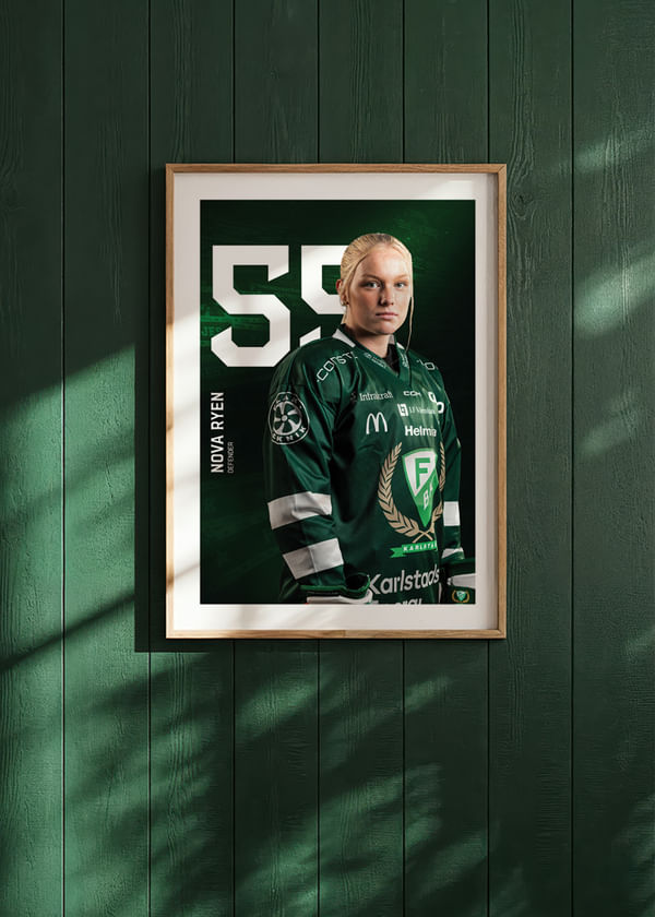 Poster Nova Ryen #59 Färjestad BK 2025/2026 crossfade