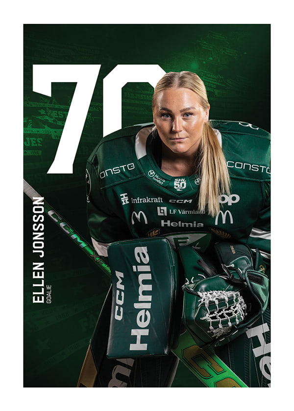 Poster Ellen Jonsson #70 Färjestad BK 2025/2026