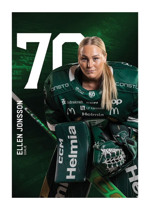 Poster Ellen Jonsson #70 Färjestad BK 2025/2026