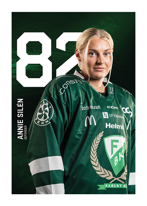 Poster Annie Silén #82 Färjestad BK 2025/2026