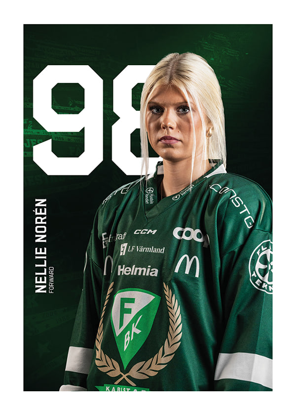 Poster Nellie Norén #98 Färjestad BK 2025/2026