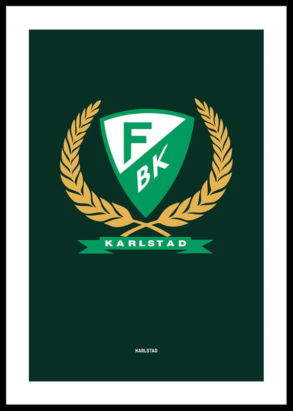 Poster Logo Färjestad BK Grön