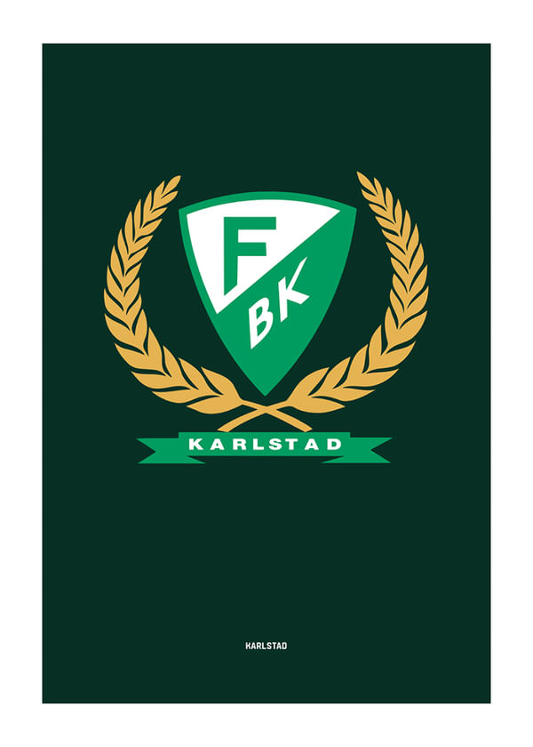 Poster Logo Färjestad BK Grön