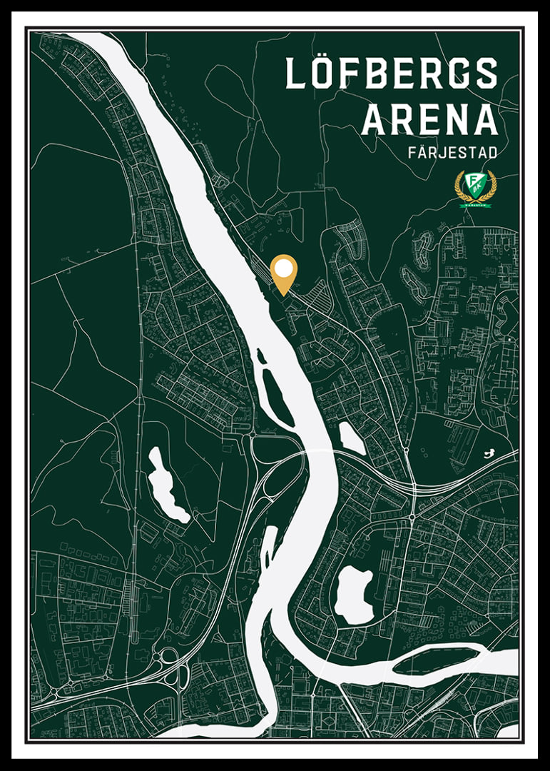 Färjestad BK Löfbergs Arena Karta Grön-12