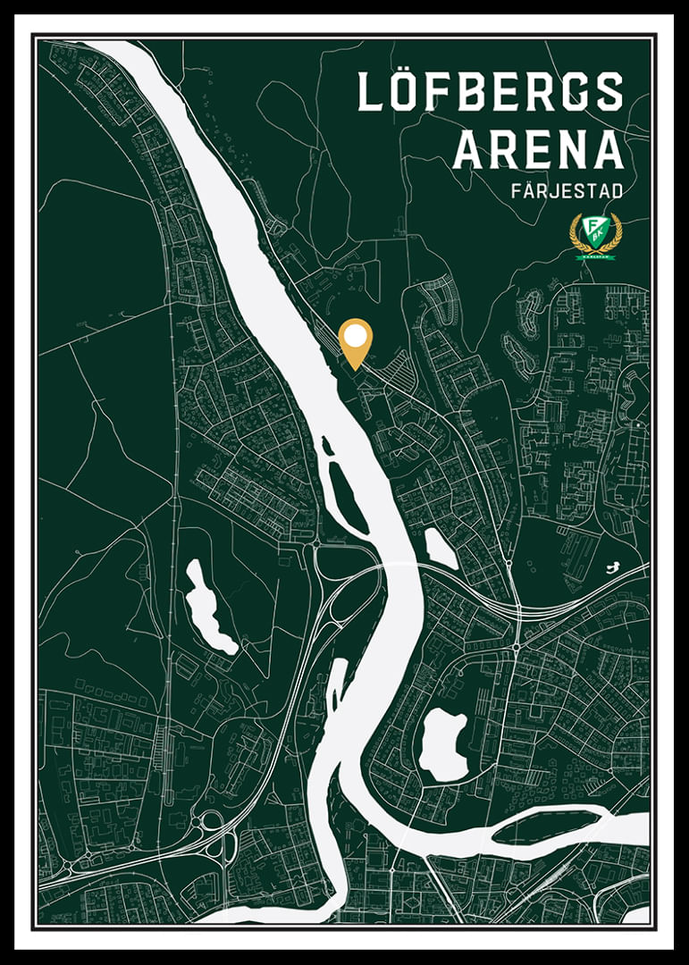 Färjestad BK Löfbergs Arena Karta Grön-12
