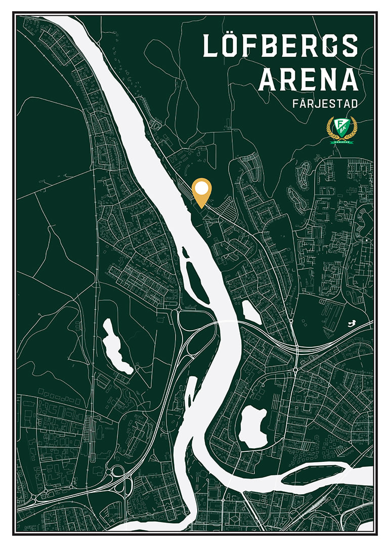 Färjestad BK Löfbergs Arena Karta Grön-12