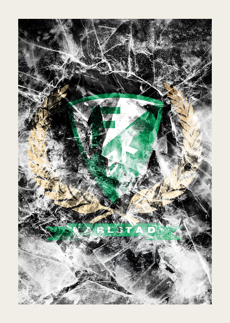 Frozen In Ice Logo Färjestad BK-12