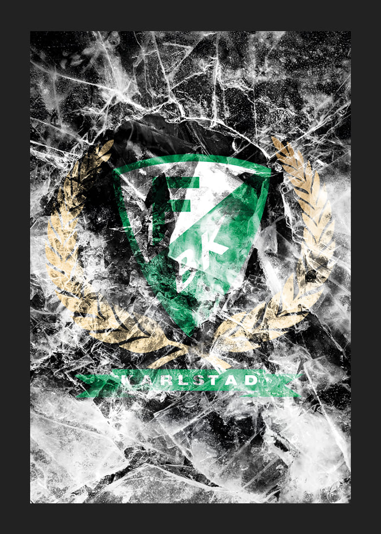 Frozen In Ice Logo Färjestad BK-12