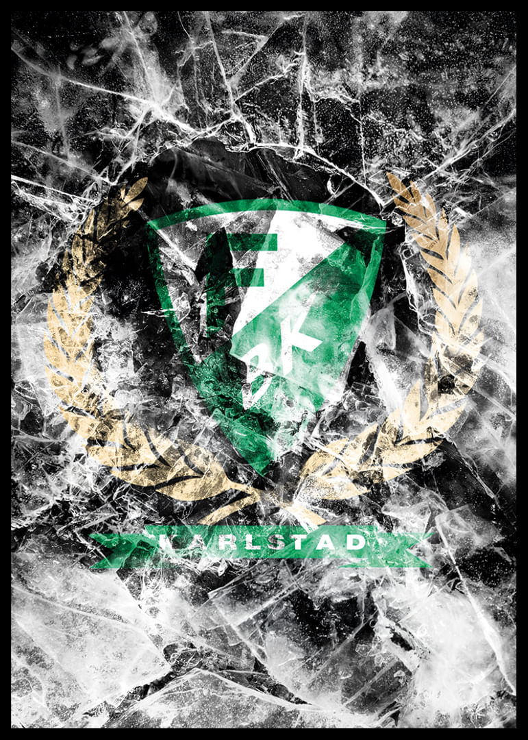 Frozen In Ice Logo Färjestad BK-12
