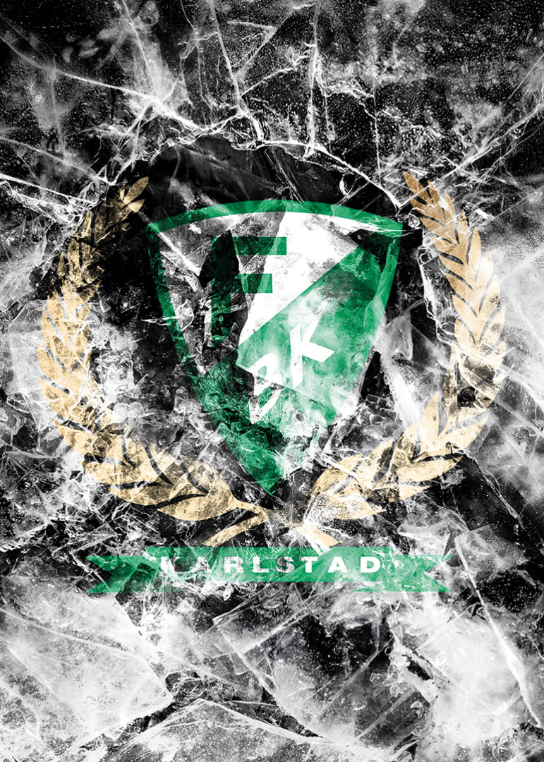 Frozen In Ice Logo Färjestad BK-12