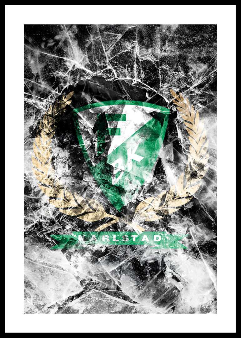 Frozen In Ice Logo Färjestad BK-12