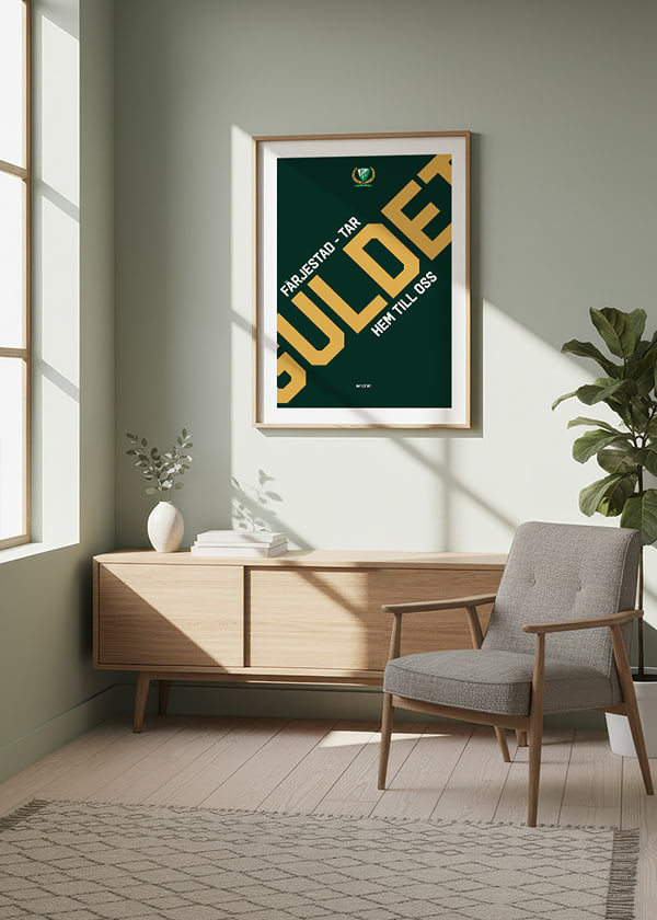 Poster Tar Guldet Hem TIll Oss Färjestad BK crossfade